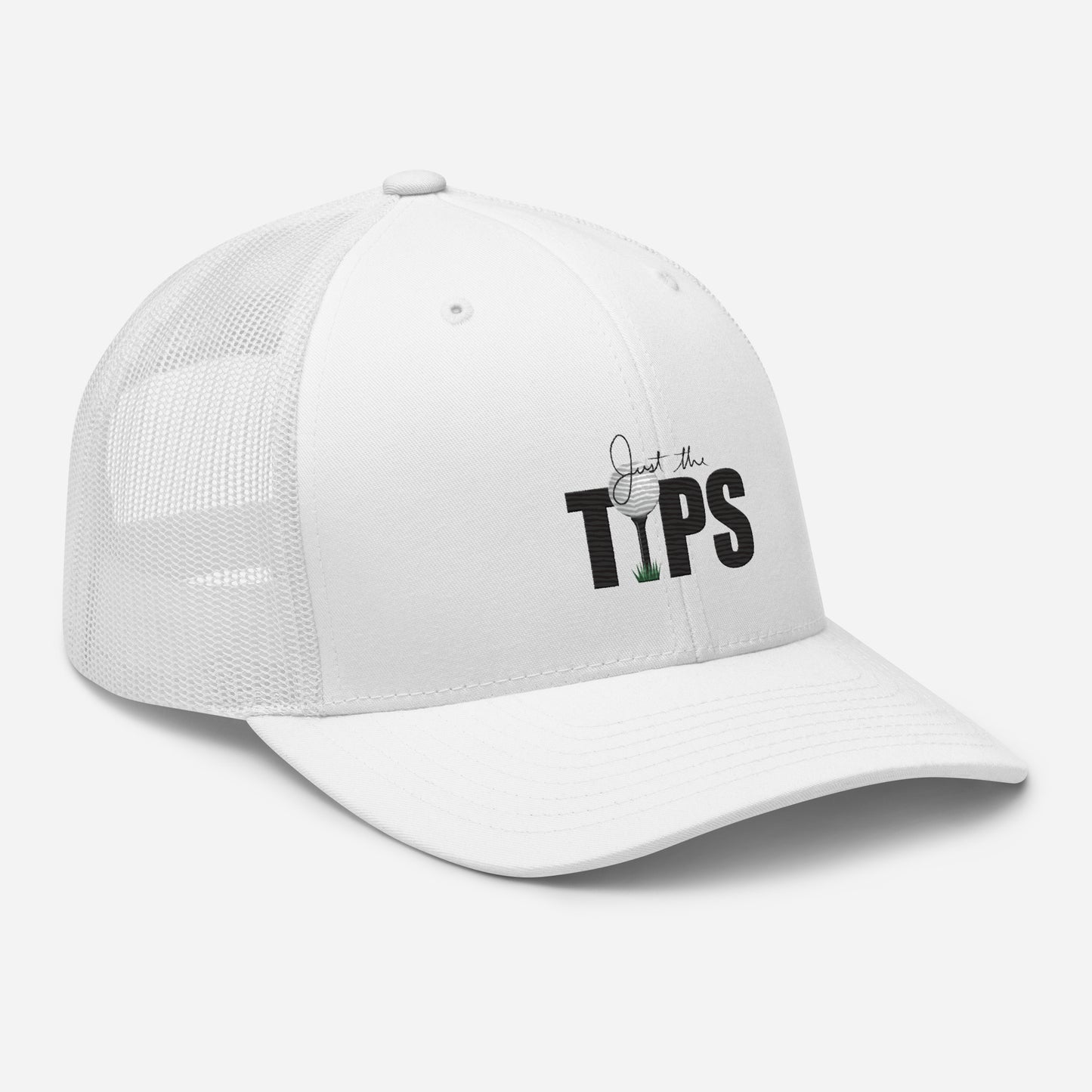 Just The Tips White Trucker Cap